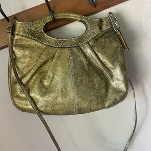 Coach Metallic Gold Leather Hobo Bag – Modern Y2K Style